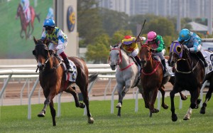 Galaxy Patch coasts to victory at Sha Tin on Saturday. Photo: Kenneth Chan