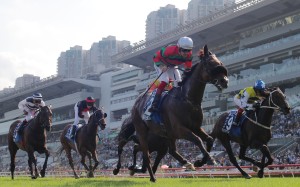 Russian Emperor wins last year’s Group One Champions & Chater Cup (2,400m) under Hugh Bowman. Photo: Kenneth Chan