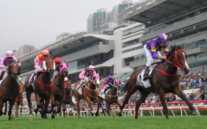 Helios Express takes out the first leg of the Classic Series under Hugh Bowman last month. Photos: Kenneth Chan