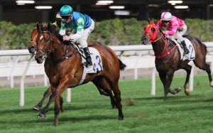 Copartner Prance wins at Happy Valley for champion jockey Zac Purton. Photo: Kenneth Chan