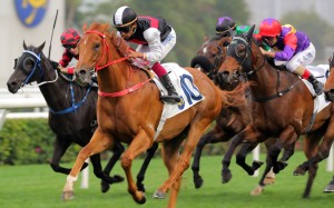 Young Champion cruises to victory for jockey Karis Teetan. Photos: Kenneth Chan