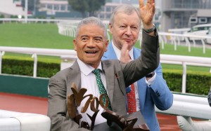 Tony Cruz celebrates his 1,500th win at Sha Tin. Photos: Kenneth Chan