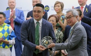 Pierre Ng celebrates his Group Three double at Sha Tin. Photos: Kenneth Chan