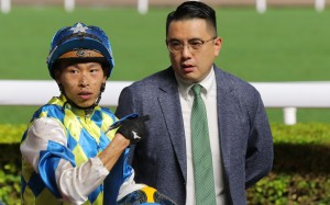 Pierre Ng (right) has 10 runners at Sha Tin on Monday as he chases his first trainers’ championship. Photos: Kenneth Chan