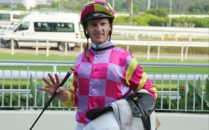 Zac Purton celebrates his second four-timer at Sha Tin in as many weeks. Photos: Kenneth Chan