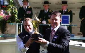 Ryan Moore (left) and trainer Aidan O’Brien will team up again in the Breeders’ Cup Classic this weekend. Reuters