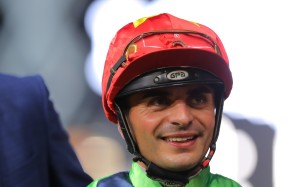 Andrea Atzeni rides Zardozi in the Group One Melbourne Cup at Flemington on Tuesday. Photo: Kenneth Chan