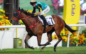 Antoine Hamelin lands his 100th Hong Kong winner aboard Raging Blizzard at Sha Tin on Sunday. Photos: Kenneth Chan