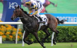 Zac Purton salutes aboard Packing Hermod in October. Photos: Kenneth Chan