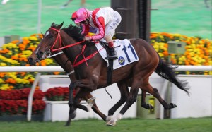 Andrea Atzeni guides Noisy Boy to victory at Sha Tin. Photos: Kenneth Chan