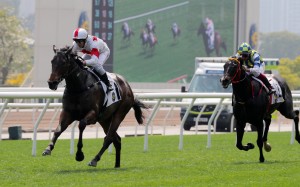 Magnifique leaves his rivals in his wake to remain unbeaten at Sha Tin. Photos: Kenneth Chan