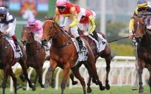 My Wish takes out last month’s Classic Mile under Luke Ferraris. Photos: Kenneth Chan