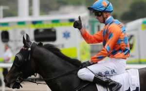 James Orman enjoys a Sha Tin winner. Photos: Kenneth Chan