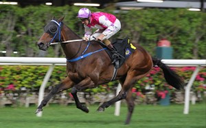 Hugh Bowman boots home M Unicorn at Happy Valley. Photos: Kenneth Chan