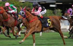 Beauty Destiny scores a powerful win at the Valley under Andrea Atzeni. Photos: Kenneth Chan