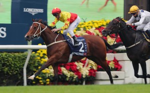 California Spangle dethrones the great Golden Sixty in the 2022 Group One Hong Kong Mile. Photo: Kenneth Chan
