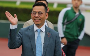 Frankie Lor is all smiles after a winner. Photo: Kenneth Chan