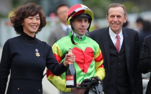 Jockey Brenton Avdulla and trainer John Size team up with Wunderbar on Saturday. Photos: Kenneth Chan