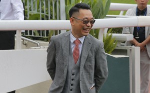 A jubilant Jimmy Ting enjoys his Saturday double. Photo: Kenneth Chan