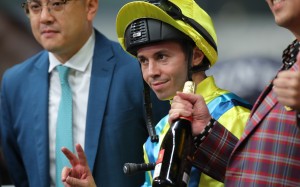 Mickael Barzalona was on target in the Group One Poule d’Essai des Poulains (1,600m). Photo: Kenneth Chan