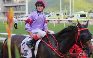 Andrea Atzeni enjoys a recent winner. Photo: Kenneth Chan