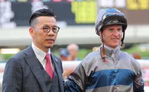 Frankie Lor and Zac Purton after Horsepower’s winner at Happy Valley in October. Photos: Kenneth Chan