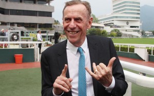 It was all smiles for John Size after bagging his 1600th winner at Sha Tin. Photos: Kenneth Chan