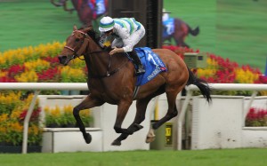 Voyage Bubble wins Sunday’s Group One Champions & Chater Cup (2,400m). Photo: Kenneth Chan
