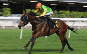 Prestige Good comes home in splendid isolation at Happy Valley. Photo: Kenneth Chan
