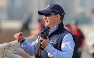 Aidan O’Brien has big Classic hopes at Chantilly on Sunday. Photo: Kenneth Chan