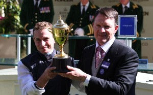 Ryan Moore and Aidan O’Brien teamed up for more Group One glory. Photo: Reuters