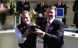 Aidan O’Brien and Ryan Moore were Group One winners again at York. Photo: Reuters