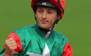 Harry Bentley soaks up his weekend win aboard Markwin. Photos: Kenneth Chan