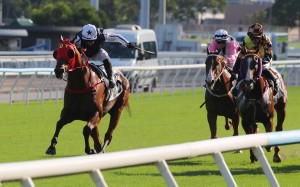 Alexis Badel lifts Fast Network (left) to victory in the National Day Cup. Photos: Kenneth Chan