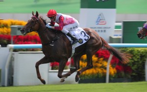 The impressive Ever Luck sails home under James Orman to salute at Sha Tin on Sunday. Photos: Kenneth Chan