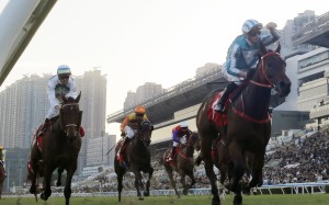 Romantic Warrior defeats Voyage Bubble at Sha Tin on Sunday. Photo: Kenneth Chan