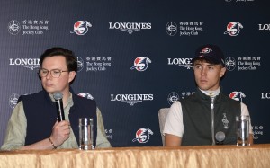Dylan Browne McMonagle (right) and Joseph O’Brien address the media at Sha Tin. Photos: Kenneth Chan