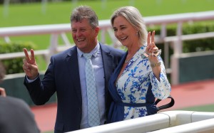 Brett Crawford and his partner Gwen at Sha Tin. Photos: Kenneth Chan