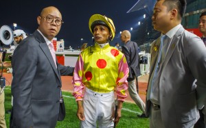 Trainer Chris So (left) and jockey Karis Teetan are stranded in Dubai. Photos: HKJC