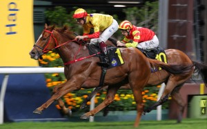 Fantastic Fun, ridden by Hugh Bowman, wins at Happy Valley. Photos: Kenneth Chan