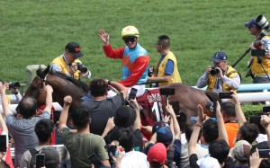 Zac Purton returns following the win of Ka Ying Rising at Sha Tin. Photos: Kenneth Chan