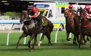 Tycoon Resources, ridden by Angus Chung, wins at Happy Valley. Photos: Kenneth Chan