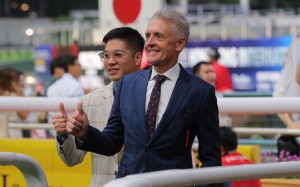 Mark Newnham celebrates a Happy Valley winner. Photos: Kenneth Chan