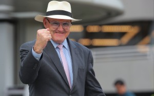 David Hayes celebrates a Sha Tin winner. Photos: Kenneth Chan