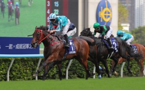 Romantic Warrior wins the Group One Champions & Chater Cup in May. Photos: Kenneth Chan