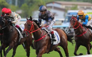 Andrea Atzeni and Horsepower win at Sha Tin. Photos: Kenneth Chan