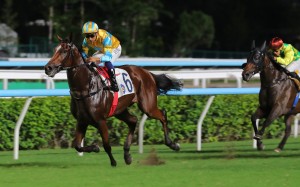 Mr Incredible gallops clear impressively at Sha Tin. Photos: Kenneth Chan