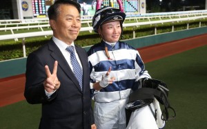 Trainer Ricky Yiu and apprentice Nichola Yuen were among the star performers of October. Photos: Kenneth Chan
