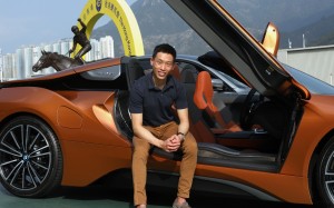 Vincent Ho chats about his love for cars at Sha Tin ahead of the Hong Kong Derby. Photo: K.Y Cheng