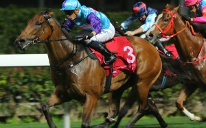 Music Addition races clear to win easily at Happy Valley two starts ago. Photos: Kenneth Chan